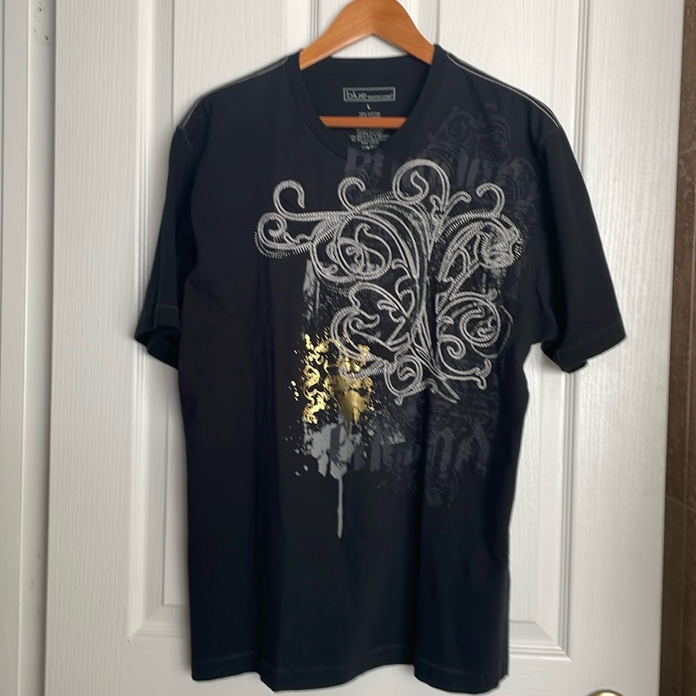 BLUE Pronto Uomo embroidered Tee shirt